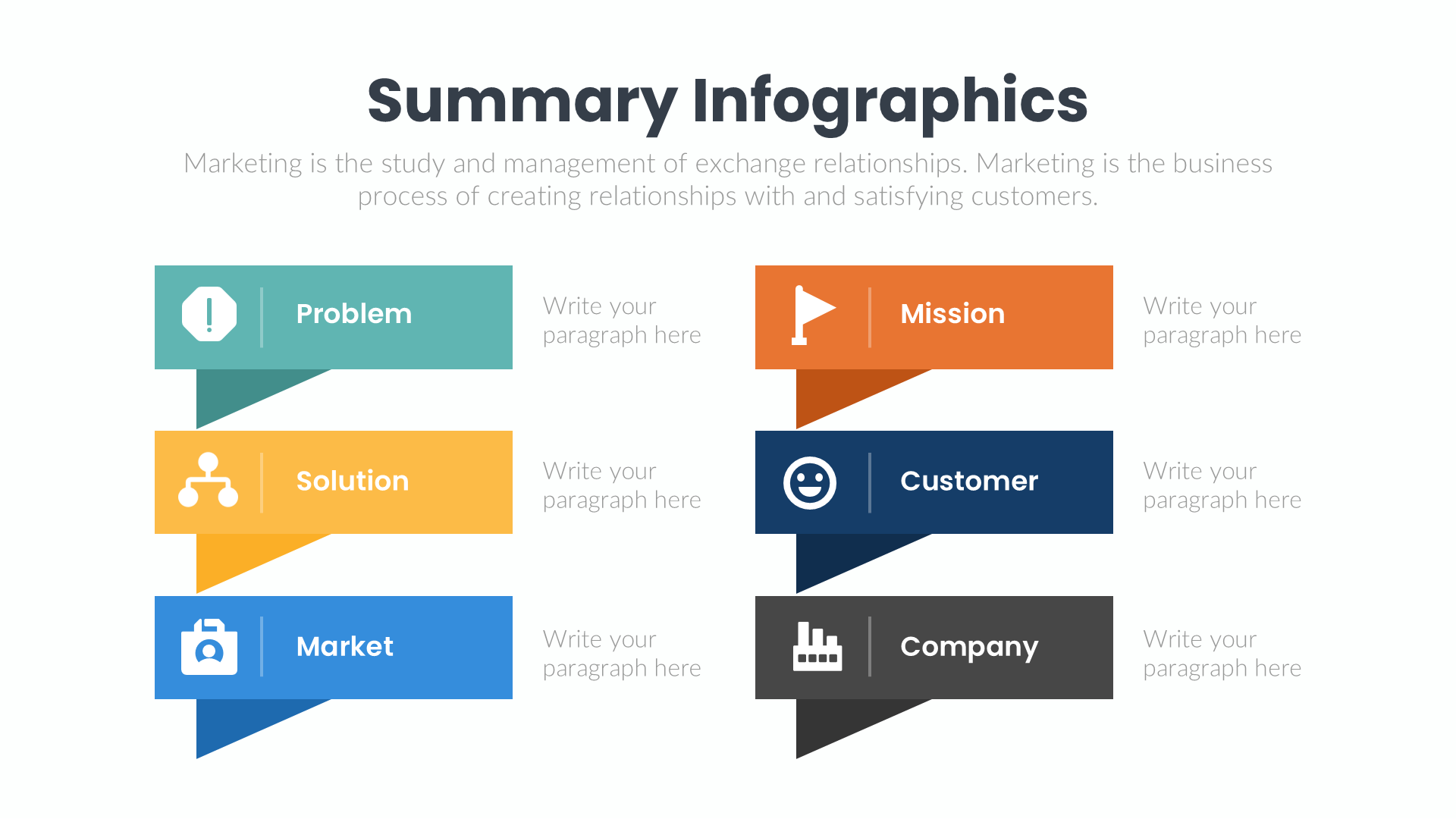 Summary Infographics slide 1